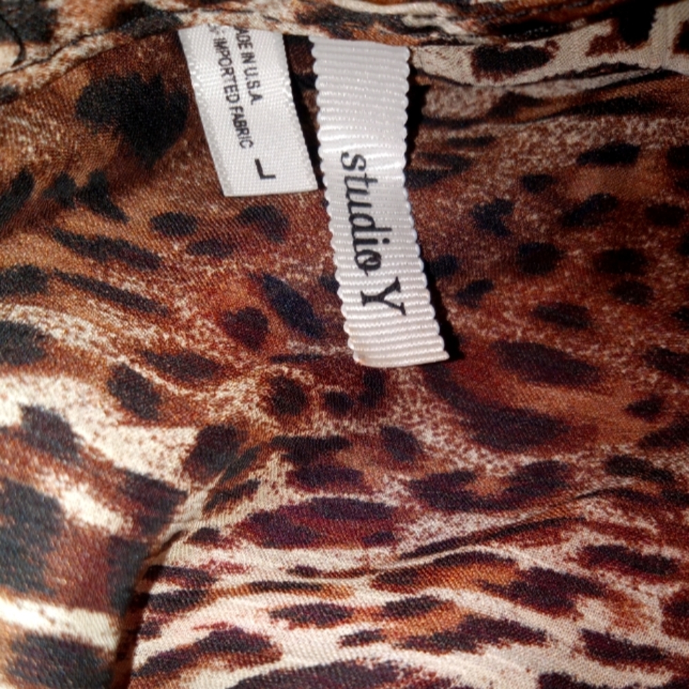 Studio Y Leopard print dress, Large